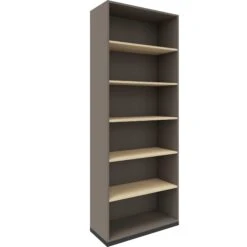 CHOICE Bücherregal | 6 OH, 800 X 2170 Mm, Cubanitgrau / Sandesche -Möbel Pro Verkauf Buecherregal CHOICE 6 OH 80 x 217 cm Regal Standregal Holzregal Wandregal Schrank Buero Sandesche Cubanitgrau 1