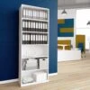 CHOICE Bücherregal | 6 OH, 800 X 2170 Mm, Weiß -Möbel Pro Verkauf Buecherregal CHOICE 6 OH 80 x 217 cm Regal Standregal Holzregal Wandregal Schrank Buero Weiss