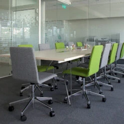 MOON Bürodrehstuhl | Rollbar, Bezugsstoffe BERTA / LUCIA / VELITO / SYNERGY -Möbel Pro Verkauf Buerodrehstuhl MOON mit Wollbezug Buerostuhl Drehs 1