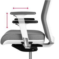 WIND Bürodrehstuhl | Netzrücken, Metallgrau -Möbel Pro Verkauf Buerodrehstuhl WIND Dunkelgrau Metallgrau Ergonomischer Premiumdrehstuhl Buerostuhl Drehstuhl 16