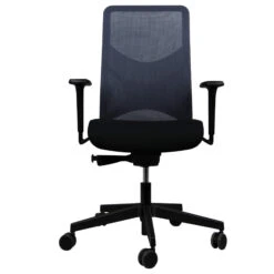 WIND Bürodrehstuhl | Netzrücken Dunkelblau, Sitzfläche Schwarz -Möbel Pro Verkauf Buerodrehstuhl WIND Schwarz Grau Blau Ergonomischer Premiumdrehstuhl Buerostuhl Drehstuhl 3