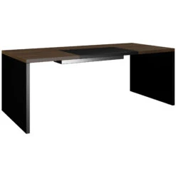 BRALCO SILE Schreibtisch | 1800 - 2000 Mm, Wangengestell, Nussbaum -Möbel Pro Verkauf Chef Schreibtisch BRALCO SILE 180 200 cm Wangengestell Nussbaum Designertisch Cheftisch 10