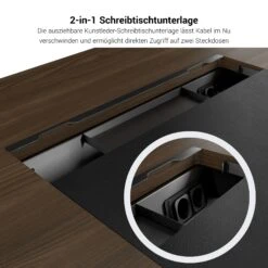 BRALCO SILE Schreibtisch | 1800 - 2000 Mm, Wangengestell, Nussbaum -Möbel Pro Verkauf Chef Schreibtisch BRALCO SILE 180 200 cm Wangengestell Nussbaum Designertisch Cheftisch 14