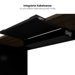 BRALCO SILE Schreibtisch | 1800 - 2000 Mm, Wangengestell, Nussbaum -Möbel Pro Verkauf Chef Schreibtisch BRALCO SILE 180 200 cm Wangengestell Nussbaum Designertisch Cheftisch 15