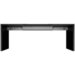 BRALCO SILE Schreibtisch | 1800 - 2000 Mm, Wangengestell, Schwarz -Möbel Pro Verkauf Chef Schreibtisch BRALCO SILE 180 200 cm Wangengestell Schwarz Designertisch Cheftisch 18