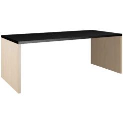 BRALCO SILE Schreibtisch | 1800 - 2000 Mm, Wangengestell, Schwarz