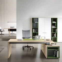 BRALCO SILE Schreibtisch Mit Lowboard | 2300 X 1700 Mm, Nussbaum -Möbel Pro Verkauf Chef Schreibtisch mit Lowboard BRALCO SILE 230 x 170 cm Kabelfuehrung Sideboard Konsole Nussbaum Designertisch Cheftisch Sideboard Konsole Seitenkonsole 42