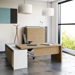 AVION Chefbüro Set - Inklusive Montageservice | Afrikanische Eiche