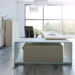 AVION Chefbüro Set - Inklusive Montageservice | Ahorn -Möbel Pro Verkauf Chefbuero AVION Ahorn Komplett Buero Set Komplettset 2