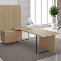 PLANA Maia - Chefbüro -Möbel Pro Verkauf Chefbuero PLANA Maia in Eiche Bronze Komplettbuero Komplettset Buero Set 1