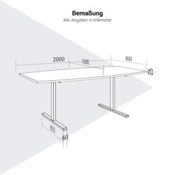 T-EASY Konferenztisch | 2000 X 1000 Mm (6 - 8 Personen), Bootsform, Nussbaum -Möbel Pro Verkauf EASY Konferenztisch Bootsform 200x100 cm Nussbaum Besprechungstisch Tisch Besprechungstisch Meetingtisch Esstisch Wohnzimmertisch Coworking 14
