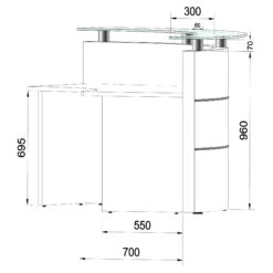 EMel - GRANADA Empfangstheke | Rund, 2387 X 1168 Mm 17 EMel - GRANADA Empfangstheke | Rund, 2387 X 1168 Mm -Möbel Pro Verkauf Empfangstheke Theke Rezeption Arzttheke Lieferung 9 1