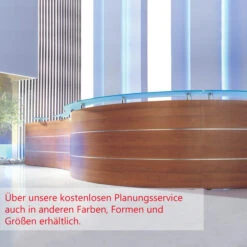 EMel - VALENCIA Empfangstheke | Rund, 2387 X 1168 Mm 32 EMel - VALENCIA Empfangstheke | Rund, 2387 X 1168 Mm -Möbel Pro Verkauf Empfangstheke Theke Rezeption Arzttheke Lieferung 10 3