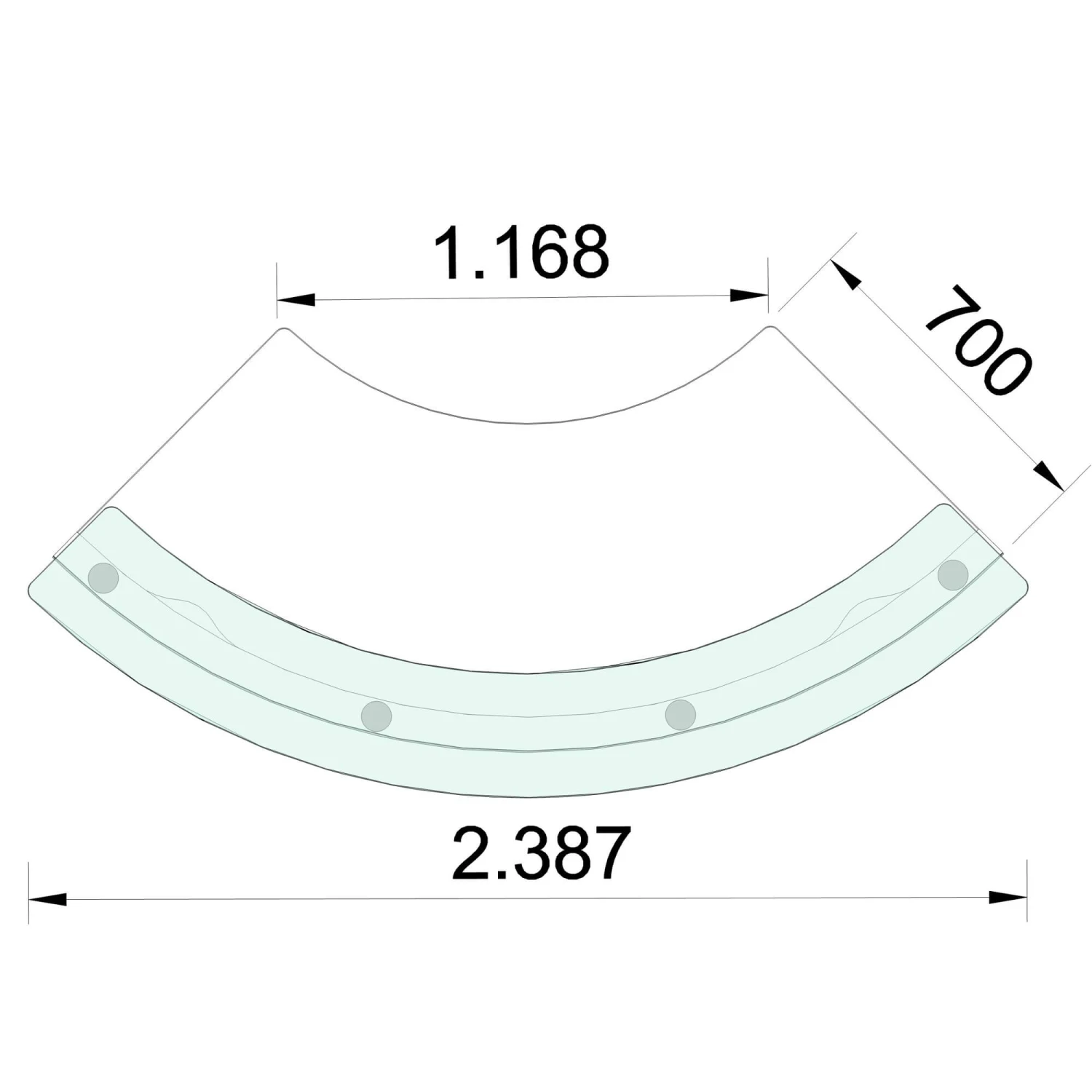 EMel - GRANADA Empfangstheke | Rund, 2387 X 1168 Mm 6 EMel - GRANADA Empfangstheke | Rund, 2387 X 1168 Mm – Bild 4