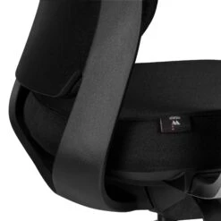 FILO-A Bürodrehstuhl Mit Kopfstütze | Synchronmechanik, Rückenpolsterung, Schwarz -Möbel Pro Verkauf Ergonomischer Buerodrehstuhl mit Kopfstuetze FILO A1 4D Armlehnen Hoher Komfortsitz Schwarz 11