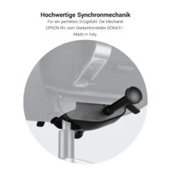 FILO-A Bürodrehstuhl Mit Kopfstütze | Synchronmechanik, Rückenpolsterung, Schwarz -Möbel Pro Verkauf Ergonomischer Buerodrehstuhl mit Kopfstuetze FILO A1 4D Armlehnen Hoher Komfortsitz Schwarz 18