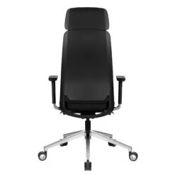 FILO-A Bürodrehstuhl Mit Kopfstütze | Synchronmechanik, Rückenpolsterung, Schwarz -Möbel Pro Verkauf Ergonomischer Buerodrehstuhl mit Kopfstuetze FILO A1 4D Armlehnen Hoher Komfortsitz Schwarz 6