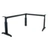 EURO Tisch-Gestell | Manuell Höhenverstellbar, 90° Winkel, Anthrazit -Möbel Pro Verkauf Eurotec Freiform hoehenverstellbar oben