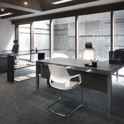 FILO-C Freischwinger | Armlehnen, Stapelbar, Schwarz -Möbel Pro Verkauf FILO C Freischwinger Armlehnen Stapelbar Vollpolster Schwarz Konferenzstuhl Besucherstuhl 5