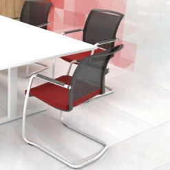 DIVA Freischwinger | Gepolsterte Sitzfläche, Bezugsstoffe BERTA / LUCIA / VELITO / SYNERGY -Möbel Pro Verkauf Freischwinger Besucherstuhl Konferenzstuhl Seminar 2