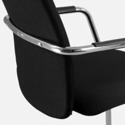 GAMA Freischwinger | Hohe Lehne, Schwarz -Möbel Pro Verkauf GAMA Freischwinger Hochlehner Stapelbar Besucherstu 4