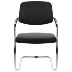 GAMA Freischwinger | Schwarz -Möbel Pro Verkauf GAMA Freischwinger Schwarz Stapelbar Besucherstuhl Konferenzstuhl Seminarstuhl Stuhl