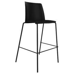 POLYTONE-L Hochstuhl -Möbel Pro Verkauf Hochstuhl POLYTONE L Sitz aus Polypropylen Kunststoff Pulverbeschichtetes Kufengestell Farbe waehlbar 42