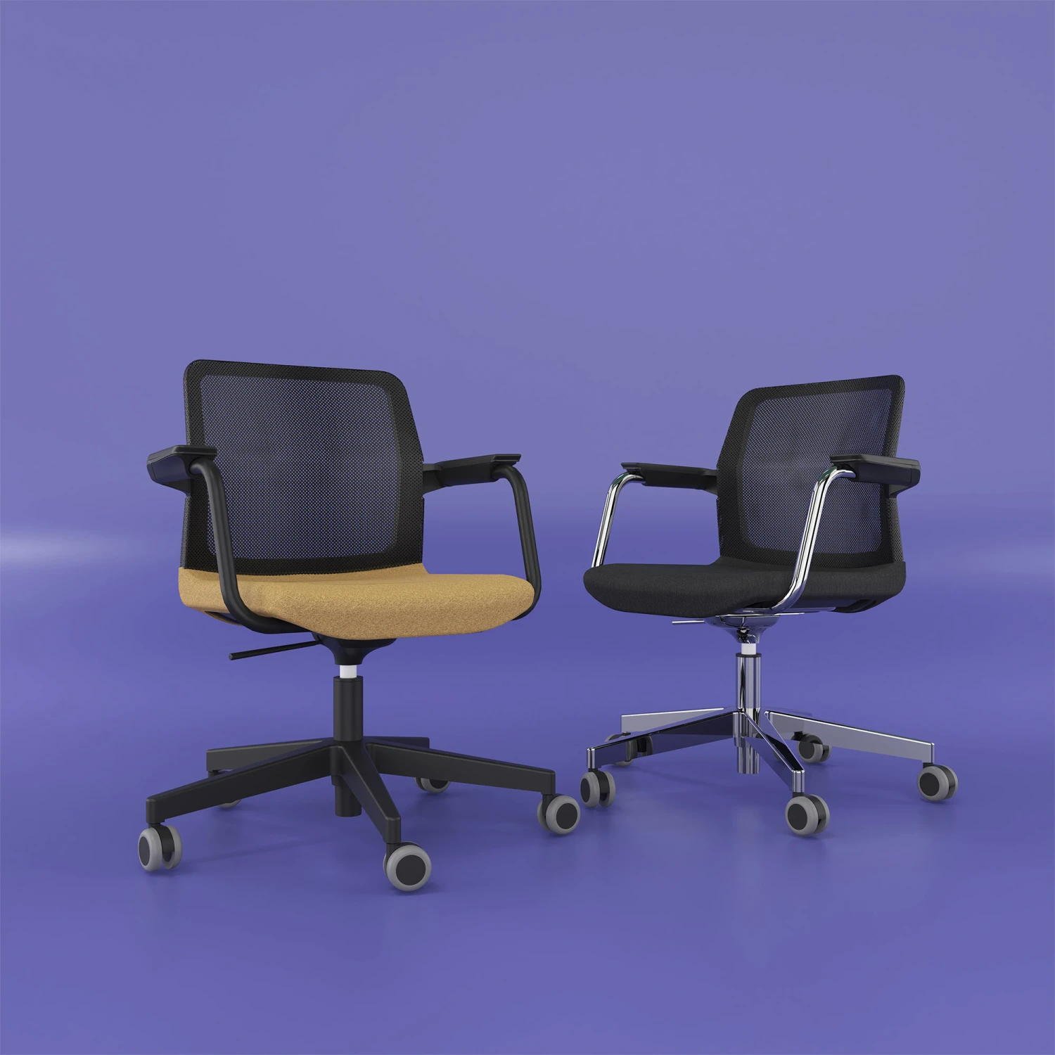 WIND Drehstuhl Rollbar | Höhenverstellbar, Netzrücken, Polyesterbezug BERTA 3 WIND Drehstuhl Rollbar | Höhenverstellbar, Netzrücken, Polyesterbezug BERTA