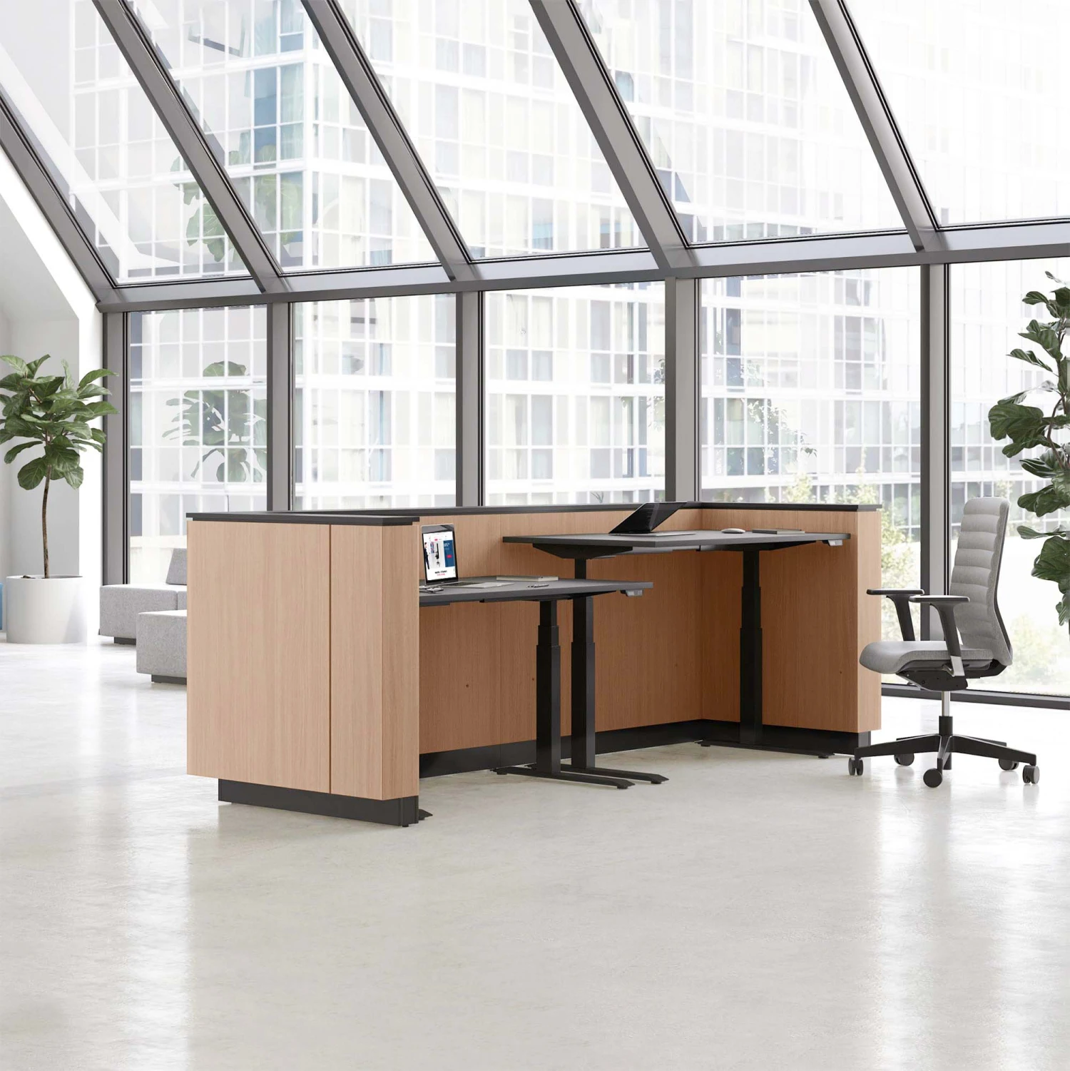 ICE Empfangstheke | 3214 X 1022 Mm, Anthrazit 16 ICE Empfangstheke | 3214 X 1022 Mm, Anthrazit – Bild 14