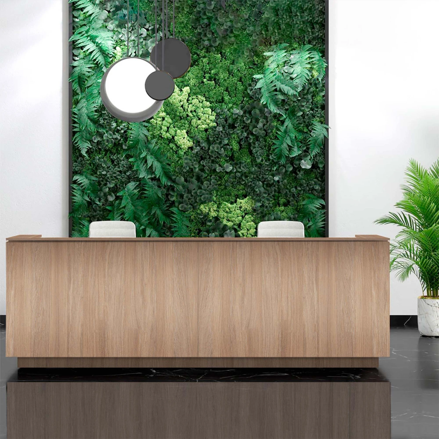 ICE Empfangstheke | 3214 X 1022 Mm, Bernsteineiche 4 ICE Empfangstheke | 3214 X 1022 Mm, Bernsteineiche – Bild 2