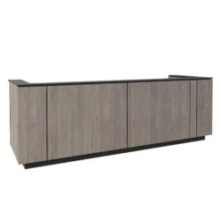 ICE Empfangstheke | 3214 X 1022 Mm, Nordeiche Grau -Möbel Pro Verkauf ICE Empfangstheke Nordeiche grau 321 Zentimeter Theke Empfang Rezeption Empfangstisch 15