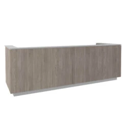 ICE Empfangstheke | 3214 X 1022 Mm, Nordeiche Grau -Möbel Pro Verkauf ICE Empfangstheke Nordeiche grau 321 Zentimeter Theke Empfang Rezeption Empfangstisch 18