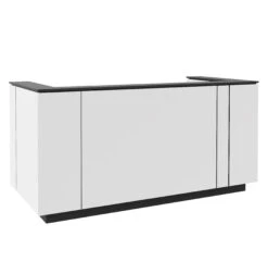 ICE Empfangstheke | 2204 X 1022 Mm, Weiß -Möbel Pro Verkauf ICE Empfangstheke Weiss 220 Zentimeter Theke Empfang Rezeption Empfangstisch 20