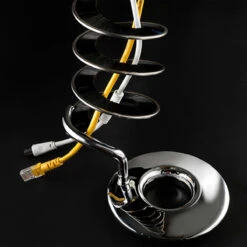 Kabelführung | Vertikal, Ø 50 Mm, Chrom -Möbel Pro Verkauf Kabelfuehrung vertikal 50mm in edlem Chrome