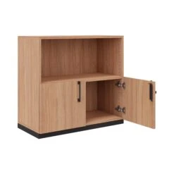 CHOICE Kombischrank | 2 OH, 800 X 760 Mm, Bernsteineiche -Möbel Pro Verkauf Kombischrank CHOICE abschliessbar 2 OH 80 x 76 cm Schrank Bueroschrank Fluegeltuerenschrank Regal Bernsteineiche 1