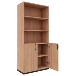 CHOICE Kombischrank | 5 OH, 800 X 1820 Mm, Bernsteineiche -Möbel Pro Verkauf Kombischrank CHOICE abschliessbar 5 OH 80 x 182 cm Schrank Bueroschrank Fluegeltuerenschrank Regal Bernsteineiche 1