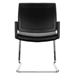 AURA Konferenzstuhl | Freischwinger, Stapelbar, Bezugsstoff Kunstleder -Möbel Pro Verkauf Konferenzstuhl Besucherstuhl Freischwinger AURA 3