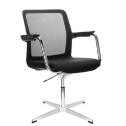 WIND Konferenzstuhl | 4-Stern-Kreuz, Netzrücken, Polyesterbezug LUCIA 22 WIND Konferenzstuhl | 4-Stern-Kreuz, Netzrücken, Polyesterbezug LUCIA -Möbel Pro Verkauf Konferenzstuhl WIND 4 Stern Kreuz aus poliertem Aluminium schwarzer Netzruecken Kunststoff Armlehnen Polyesterbezug LUCIA 33