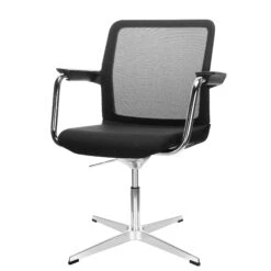 WIND Konferenzstuhl | 4-Stern-Kreuz, Netzrücken, Wollbezüge VELITO / SYNERGY 30 WIND Konferenzstuhl | 4-Stern-Kreuz, Netzrücken, Wollbezüge VELITO / SYNERGY -Möbel Pro Verkauf Konferenzstuhl WIND 4 Stern Kreuz aus poliertem Aluminium schwarzer Netzruecken Kunststoff Armlehnen Wollbezuege VELITO SYNERGY 9