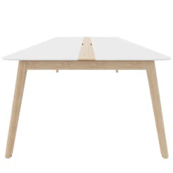 NOVA WOOD Konferenztisch | Elektrifiziert, Massivholz-Gestell, 1800 X 1200 Mm, HPL Weiß 11 NOVA WOOD Konferenztisch | Elektrifiziert, Massivholz-Gestell, 1800 X 1200 Mm, HPL Weiß -Möbel Pro Verkauf Konferenztisch NOVA Wood HPL 180 x 120 cm mit Kabeldurchlass Weiss Holz Meeting Buerotisch 1