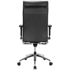 TOP Bürodrehstuhl | Lordosenstütze, Echtleder, Schwarz -Möbel Pro Verkauf Ledersessel TOP Schwarz Buero Stuhl Buerodrehstuhl Buerodrehstuhl Buerostuhl TASK Schreibtischstuhl 5