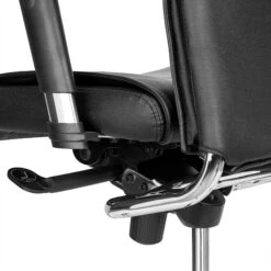 TOP Bürodrehstuhl | Lordosenstütze, Echtleder, Schwarz -Möbel Pro Verkauf Ledersessel TOP Schwarz Buero Stuhl Buerodrehstuhl Buerodrehstuhl Buerostuhl TASK Schreibtischstuhl 8