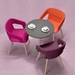 TWIST&SIT Lounge-Sessel | Massivholz-Gestell, Wollbezug VELITO -Möbel Pro Verkauf Lounge Sessel TWISTundSIT 4 Fussgestell Echtholz Wollbezug Loungestuhl Loungesessel Konferenzsessel Besucherstuhl 1 1