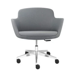 DANAE Lounge-Sessel | Rollbar, Höhenverstellbar, Bezugsstoffe LUCIA / VELITO / SYNERGY -Möbel Pro Verkauf Loungesessel Sessel auf Rollen DANAE Loungestuhl Stuhl Besucherstuhl