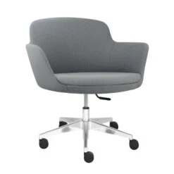 DANAE Lounge-Sessel | Rollbar, Höhenverstellbar, Bezugsstoffe LUCIA / VELITO / SYNERGY -Möbel Pro Verkauf Loungesessel Sessel auf Rollen DANAE Loungestuhl Stuhl Besucherstuhl 1