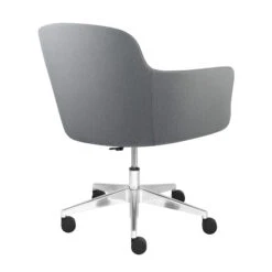 DANAE Lounge-Sessel | Rollbar, Höhenverstellbar, Bezugsstoffe LUCIA / VELITO / SYNERGY -Möbel Pro Verkauf Loungesessel Sessel auf Rollen DANAE Loungestuhl Stuhl Besucherstuhl 5