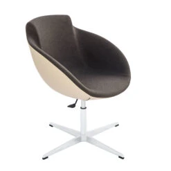 TULA Loungesessel | 4-Fuß-Kreuz, Höhenverstellbar, Wollbezüge VELITO / SYNERGY -Möbel Pro Verkauf Loungesessel Sessel mit 4 Fussgestell TULA 2206 2