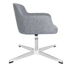 DANAE Lounge-Sessel | 4-Fuß-Kreuz, Höhenverstellbar, Bezugsstoffe LUCIA / VELITO / SYNERGY -Möbel Pro Verkauf Loungesessel Sessel mit Fusskreuz DANAE Loungestuhl Stuhl 24