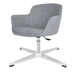 DANAE Lounge-Sessel | 4-Fuß-Kreuz, Höhenverstellbar, Bezugsstoffe LUCIA / VELITO / SYNERGY -Möbel Pro Verkauf Loungesessel Sessel mit Fusskreuz DANAE Loungestuhl Stuhl 32