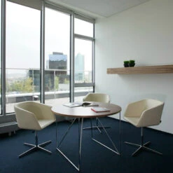 MEG Lounge-Sessel | 4-Fuß-Kreuz, Höhenverstellbar, Kunstleder 7 MEG Lounge-Sessel | 4-Fuß-Kreuz, Höhenverstellbar, Kunstleder -Möbel Pro Verkauf Loungesessel Sessel mit Fusskreuz MEG 2251 2